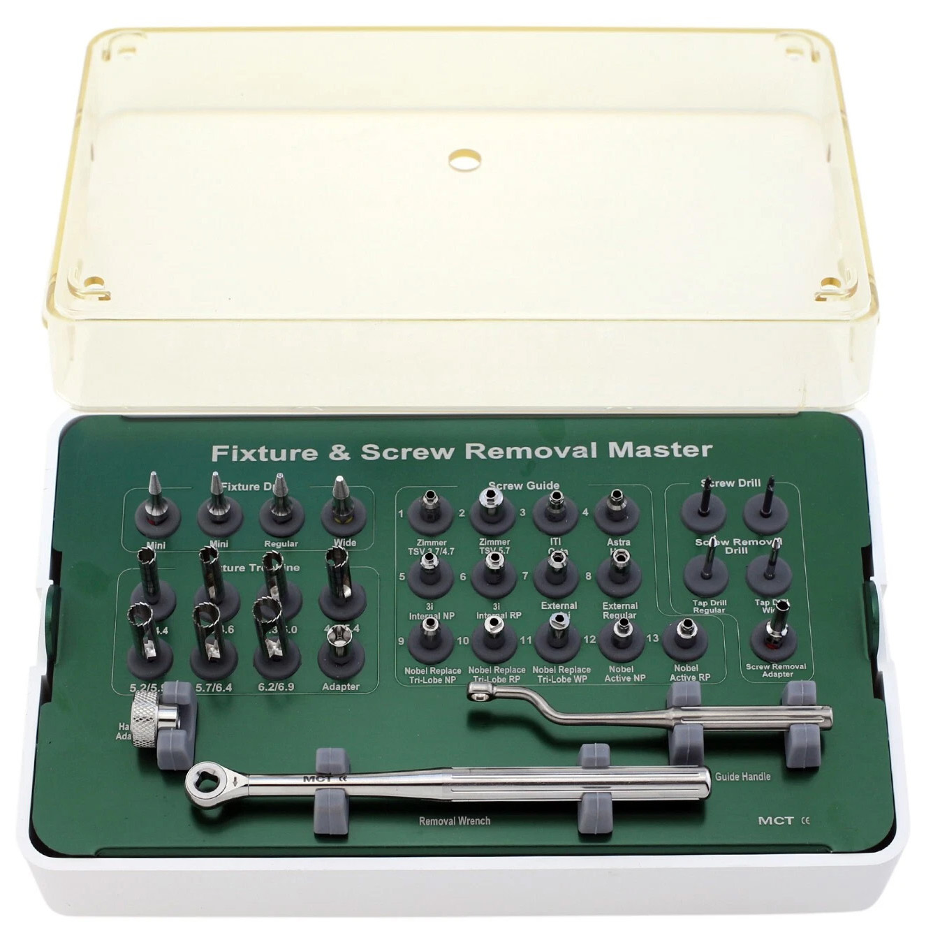 Kit rimozione & fisso impianto, Rimozione della guida di perforazione MCT FSRK-02