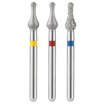 Fresa diamantata dentale da 5 pezzi/scatola (grana fine/extra fine/media)