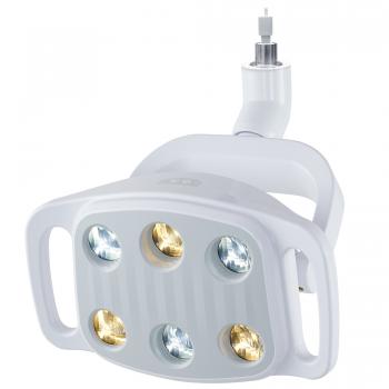 Lampada orale a LED KY KY-P151 a 6 luci, 9 W, bicolore, regolabile
