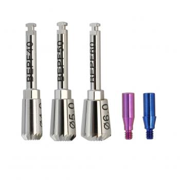 Kit profilore osseo implantare 4.0 5.0 6.0 e kit di viti guida compatibile con Hiossen OSSTEM