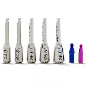 Kit profilore osseo implantare 4.0 4.5 5.0 5.5 6.0 e kit di viti guida compatibile con Hiossen OSSTEM
