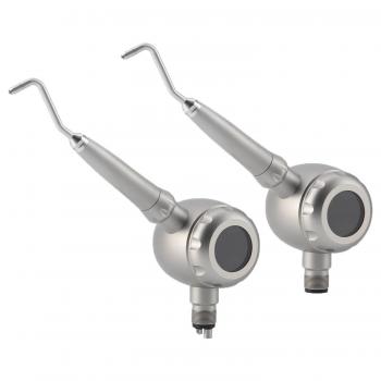 Sbiancatore air prophy odontoiatrico interamente in metallo, 2/4 fori