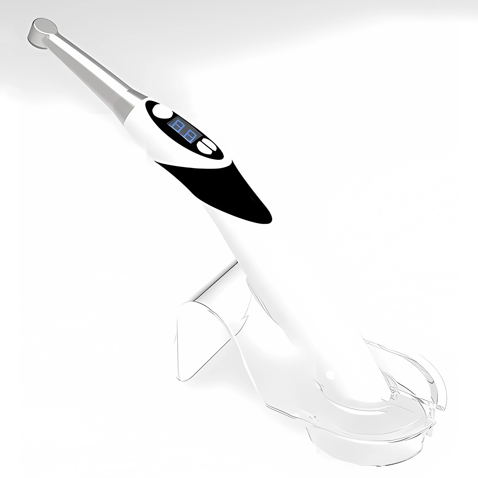 Lampada polimerizzante a led odontoiatrica, polimerizzazione in 1 secondo