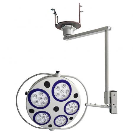 Lampada LED chirurgica dentale da 25 W, luce senza ombre, 5 fori (montaggio a soffitto)