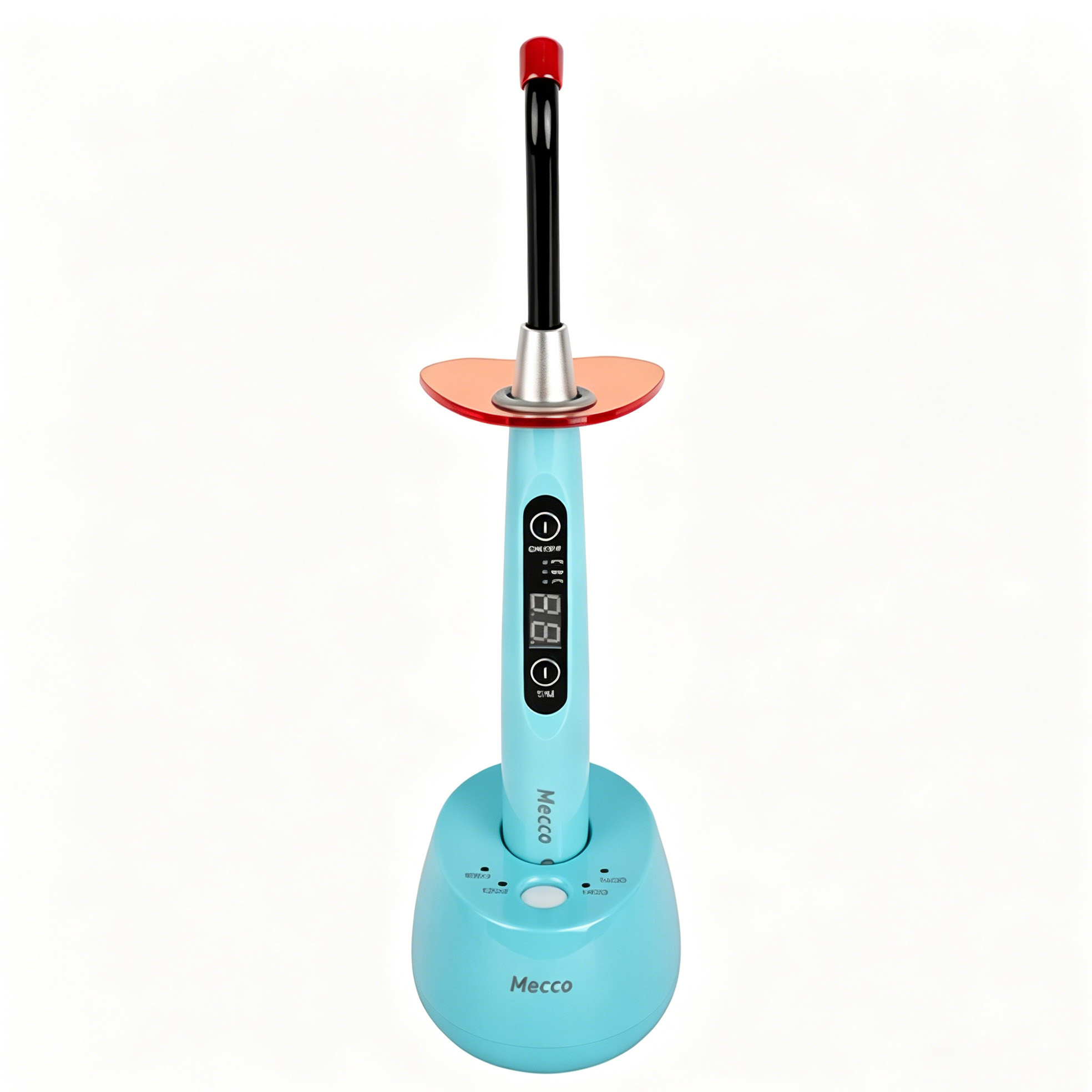 Mecco Q5 Lampada fotopolimerizzatrice a LED odontoiatrico (max 1600 mW/cm²) con illuminometro