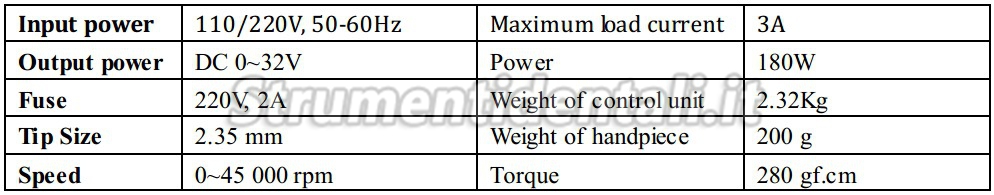 Marathon micromotore N8 S03 45,000 RPM