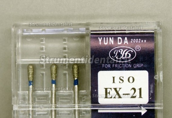 FG EX-21 1.6mm Frese diamantate odontoiatrico 100 pz