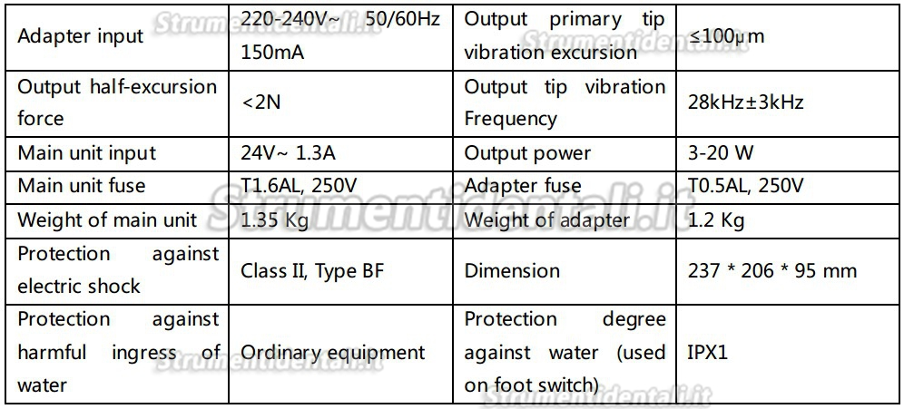 Woodpecker® DTE D7 Ablatore ad ultrasuoni