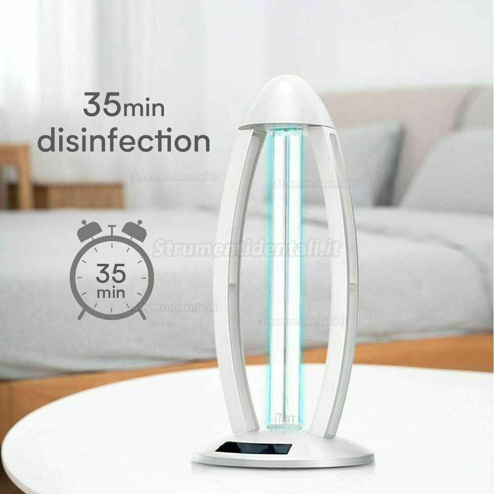 Unionon 38W Lampada di Disinfezione UV Sterilizzazione Lampada al Quarzo ad Ozono ad Alta Intensità -Con Telecomando