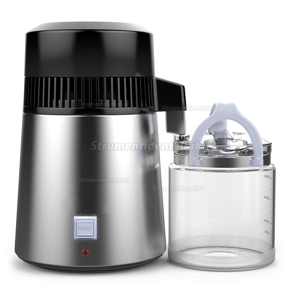 Distillatore d'Acqua distillatore Acqua con Bottiglia di Raccolta in Vetro da 4L Distillatore d'Acqua distillatore Acqua con Bottiglia di Raccolta in Vetro da 4L