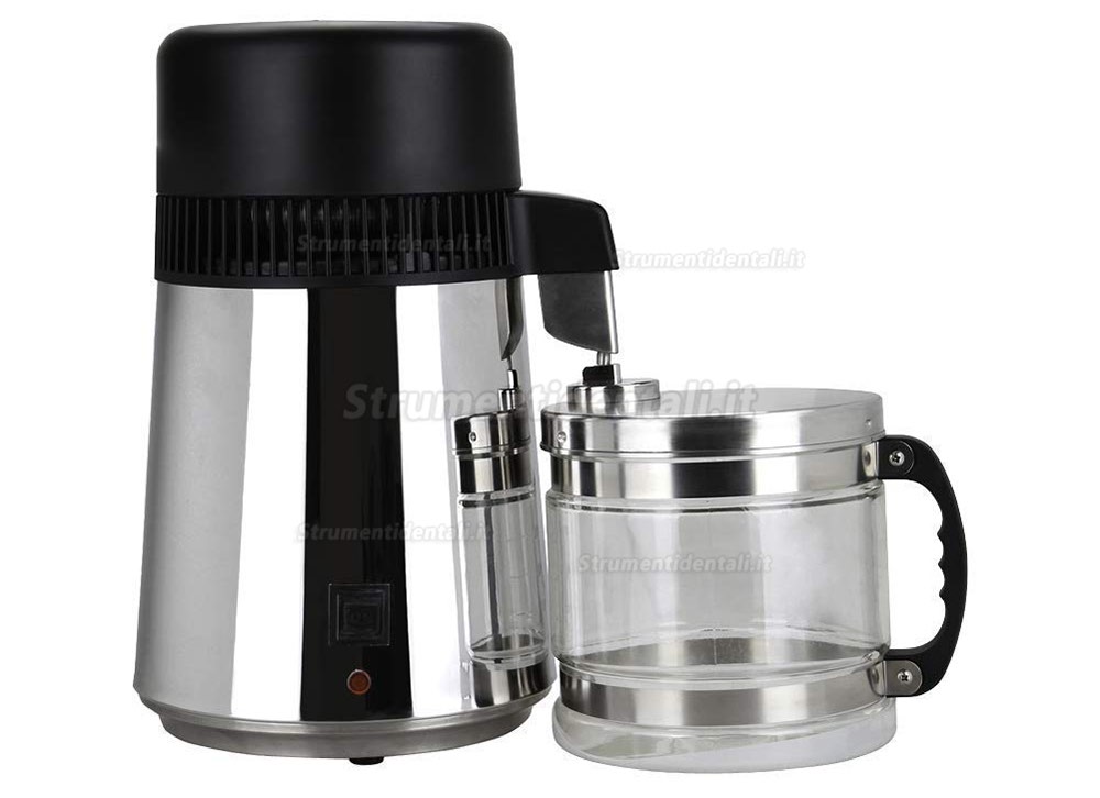 Distillatore d'acqua 4L Acciaio Inox Distillatore 750W Purificatore Acqua Distillazione Distillatore d'acqua 4L Acciaio Inox Distillatore 750W Purificatore Acqua Distillazione