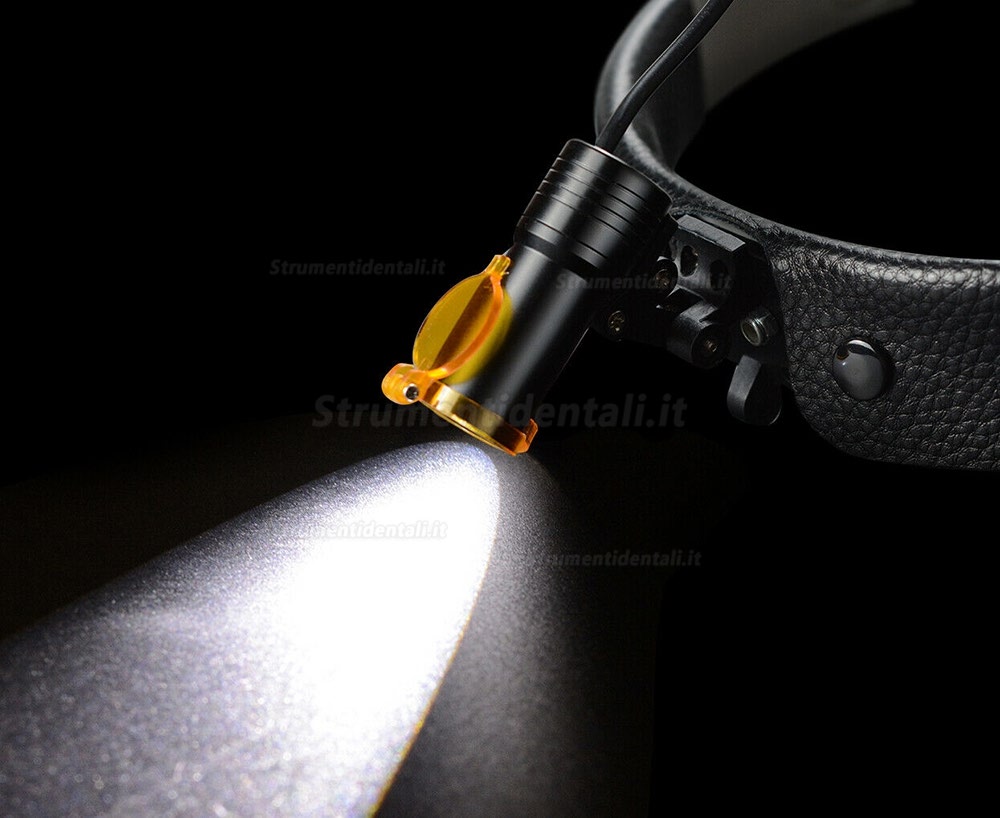 Faro LED dentale senza fili da 5W Faro per fascia medicale ORL Faro LED dentale senza fili da 5W Faro per fascia medicale ORL