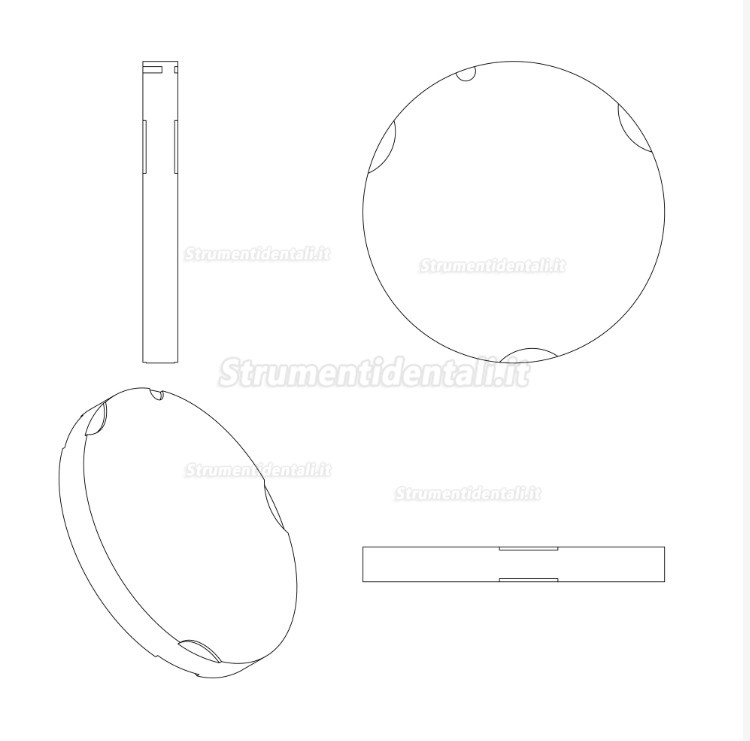 1 pezzi disco per zirconic ST/HT 95*10-25mm dentale (fresatrice del sistema CAD/CAM  Zirkon Zahn)