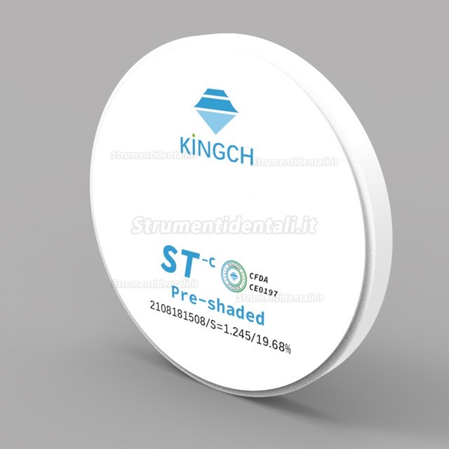 1 pezzi disco per zirconic precolorato 98/95/89mm dentale Kingch® ST-C