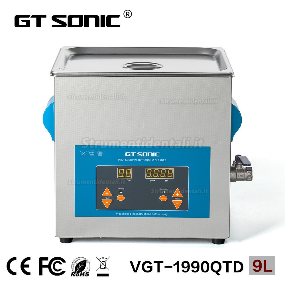 GT SONIC serie QTD Pulitore ad ultrasuoni digitale 2-27L 100-500W con funzione di riscaldamento