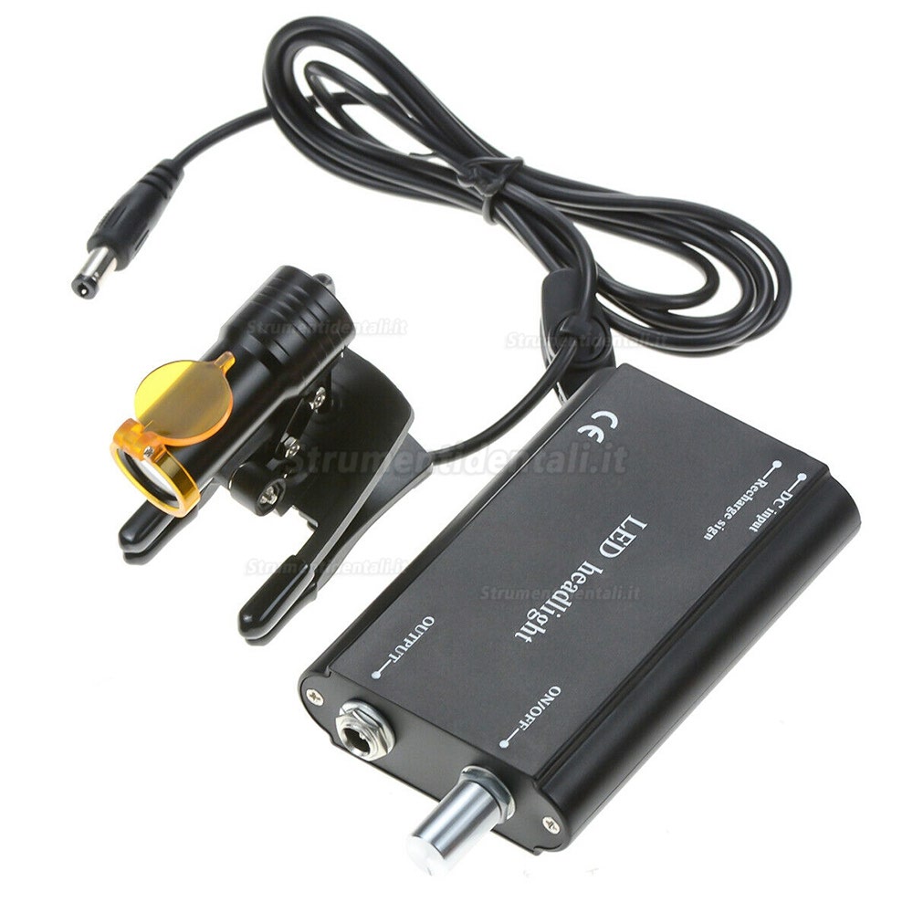 Tipo di Clip per Faro Anteriore a Led 5w Dentale, con Filtro + Occhiali Neri con Clip Tipo di Clip per Faro Anteriore a Led 5w Dentale, con Filtro + Occhiali Neri con Clip