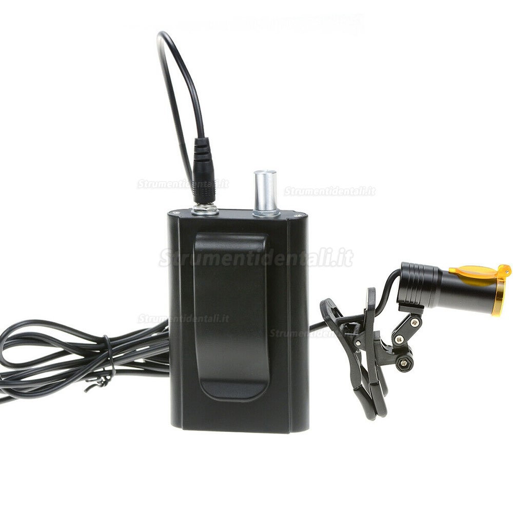 Tipo di Clip per Faro Anteriore a Led 5w Dentale, con Filtro + Occhiali Neri con Clip Tipo di Clip per Faro Anteriore a Led 5w Dentale, con Filtro + Occhiali Neri con Clip