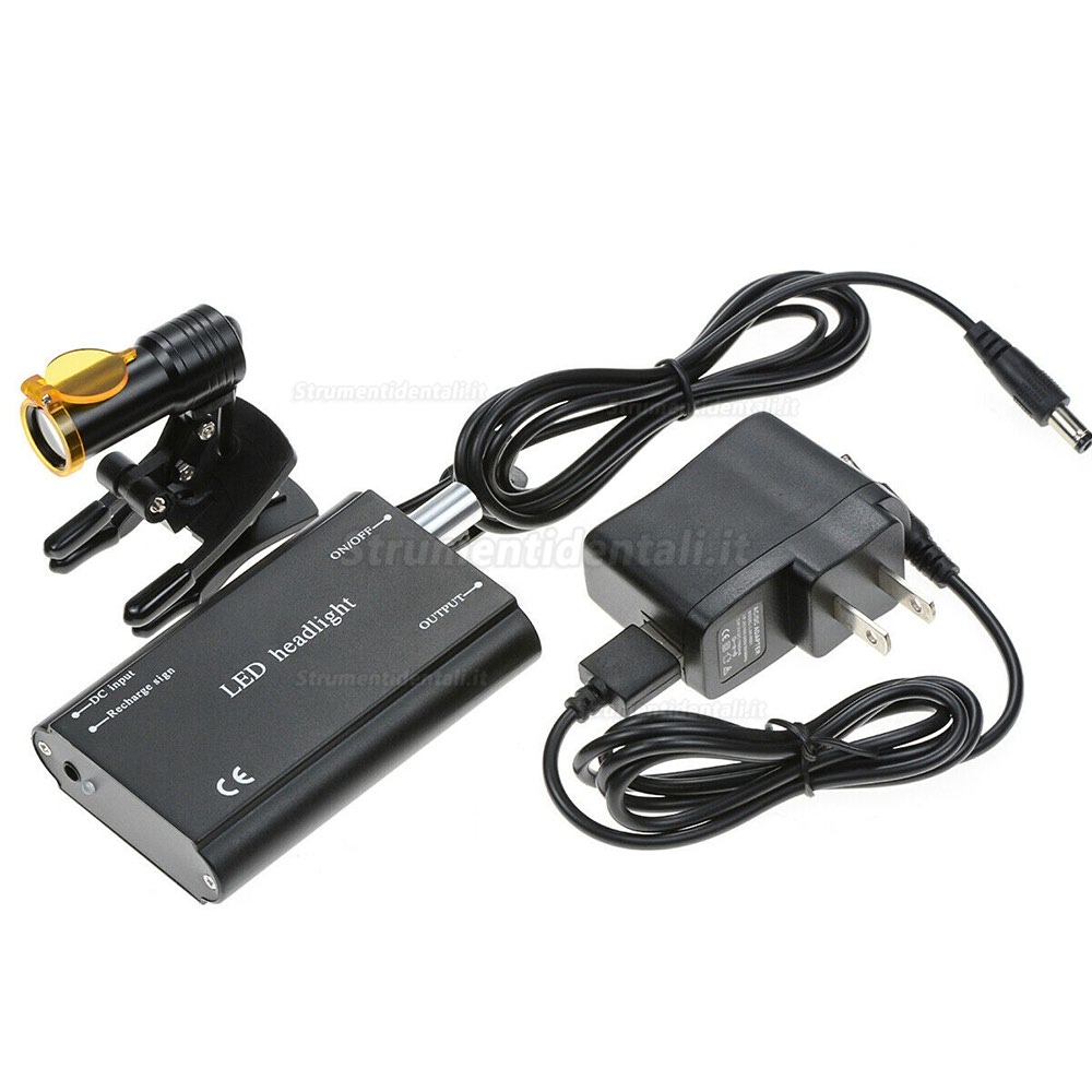 Tipo di Clip per Faro Anteriore a Led 5w Dentale, con Filtro + Occhiali Neri con Clip Tipo di Clip per Faro Anteriore a Led 5w Dentale, con Filtro + Occhiali Neri con Clip