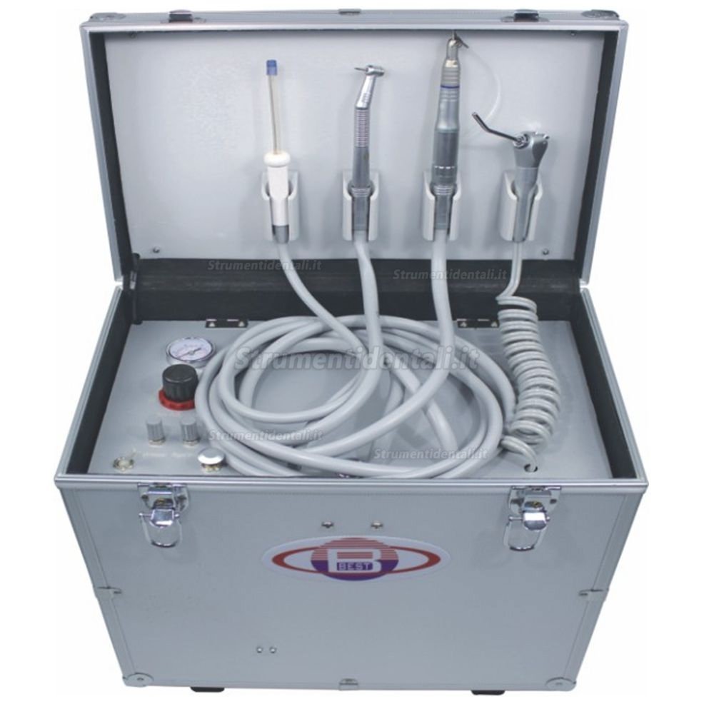 Best® BD-402 Riunito odontoiatrico portatile +Greeloy GU-P101 Poltrona odontoiatrica portatile pieghevole