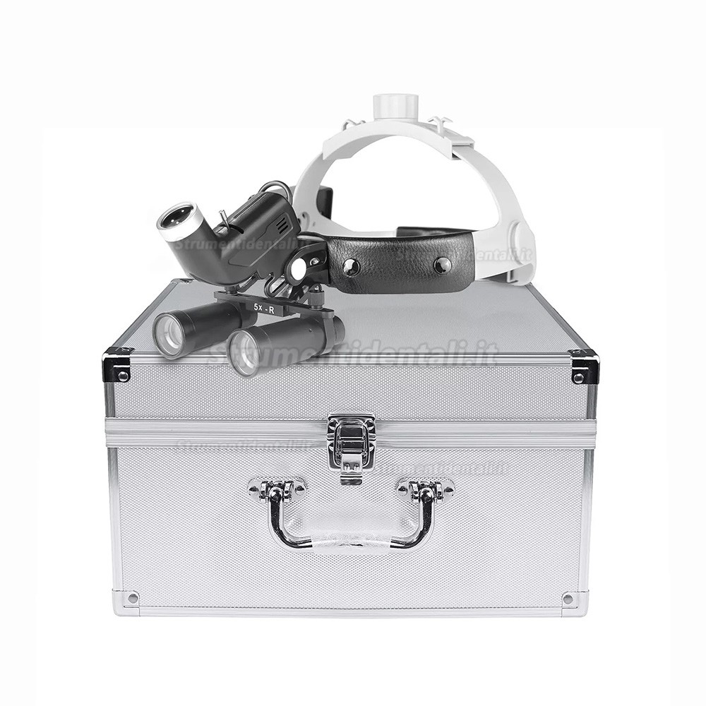 occhiali ingrandenti dentista YUYO DY-Kit 4.0X/5.0X/6.0X/8.0X-R + 5W LED luce per occhiali ingrandenti
