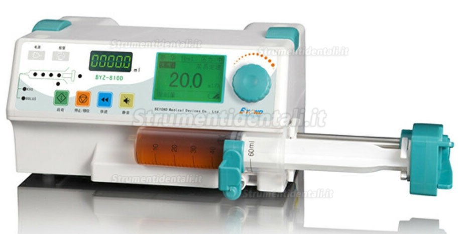 Beyond BYZ-810D Pompa a siringa a canale singolo con lcd schermo e allarme visivo