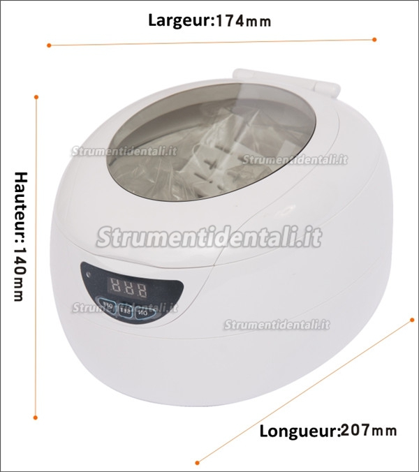JeKen® CD-7820A Pulitore ad Ultrasuoni 0.75L