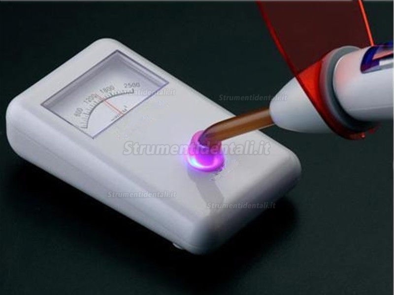 Misuratore di Luce per Lampada LED di Polimerizzazione Luce Radiante del Sensore di Luminosità 3000mw / c㎡ Misuratore di Luce per Lampada LED di Polimerizzazione Luce Radiante del Sensore di Luminosità 3000mw / c㎡