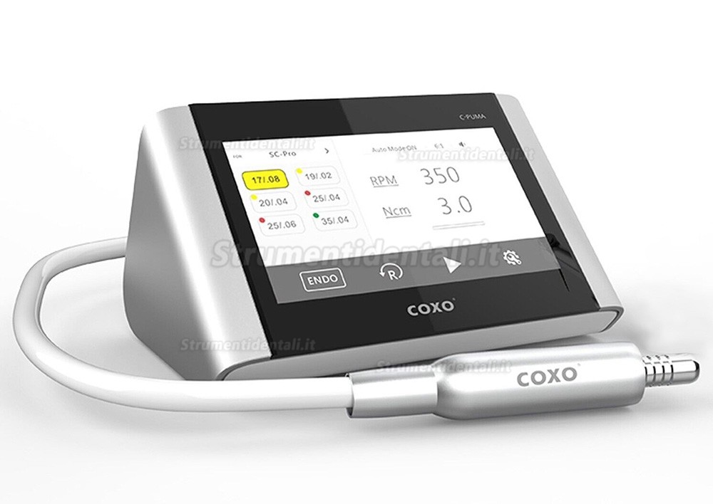 Kit Motore Endodontico COXO C-PUMA Master (con contrangolo 1:5 + manipolo endo 6:1) Kit Motore Endodontico COXO C-PUMA Master (con contrangolo 1:5 + manipolo endo 6:1)