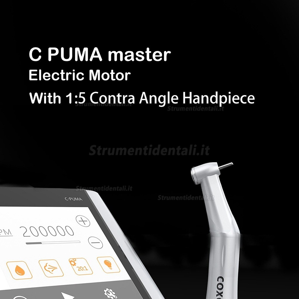 Kit Motore Endodontico COXO C-PUMA Master (con contrangolo 1:5 + manipolo endo 6:1) Kit Motore Endodontico COXO C-PUMA Master (con contrangolo 1:5 + manipolo endo 6:1)