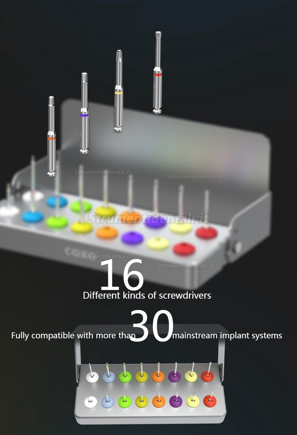 Manipolo chiave dinamometrica per impianti dentali COXO C-TW1