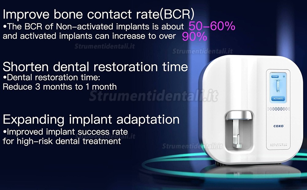 Dispositivo attivazione dell'impianto dentale COXO UA-1 Dispositivo attivazione dell'impianto dentale COXO UA-1