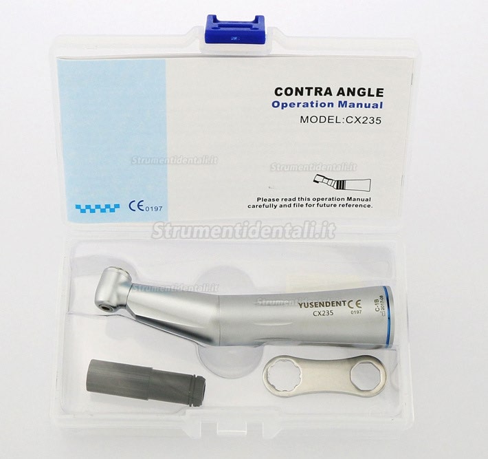 Yusendent CX235-1B Contrangolo anello blu 1:1 Odontoiatrico Yusendent CX235-1B Contrangolo anello blu 1:1 Odontoiatrico