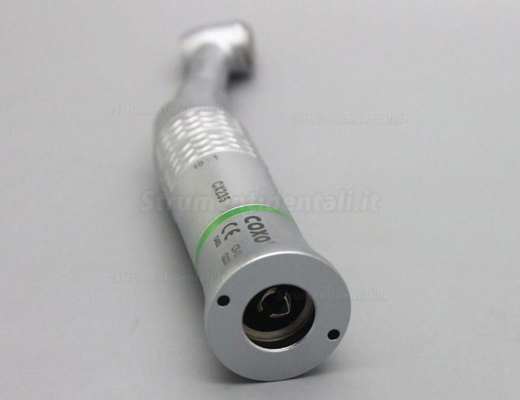 YUSENDENT® CX235 10: 1 Contrangolo 90ºcon alternativi-Head per il trattamento endodontico YUSENDENT CX235C5-12 Contrangolo anello verde odontoiatrico 10:1 Hand File