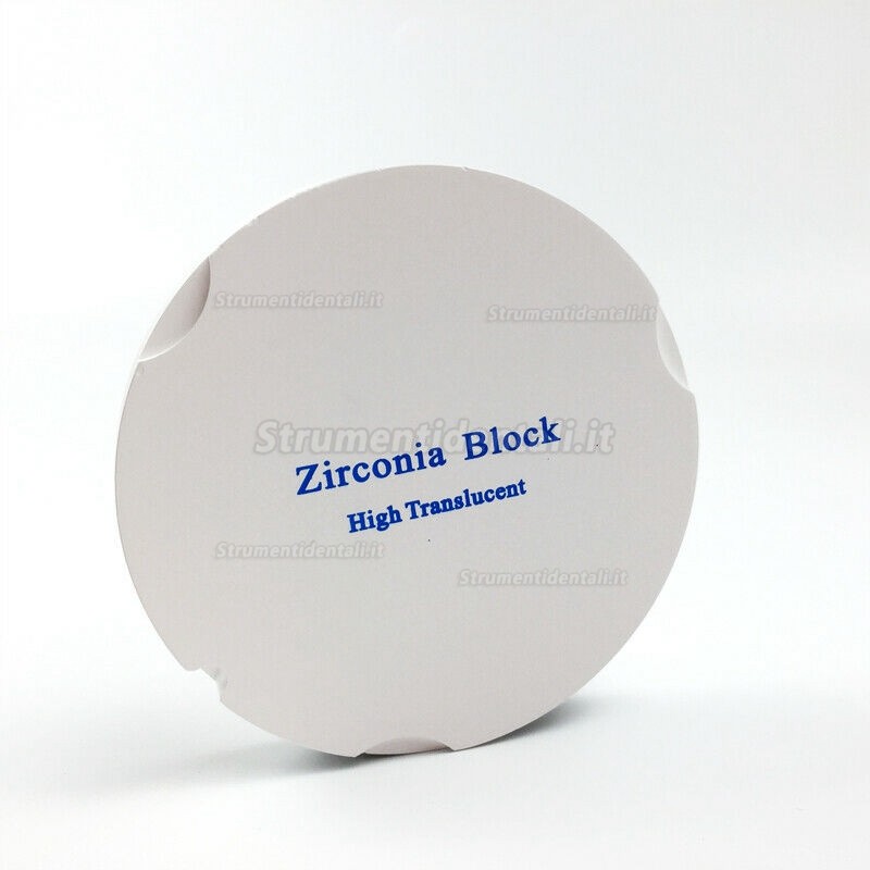 1 pezzi disco in zirconic OD95mm ST/HT dentale (sistema CAD/CAM ZirkonZahn)