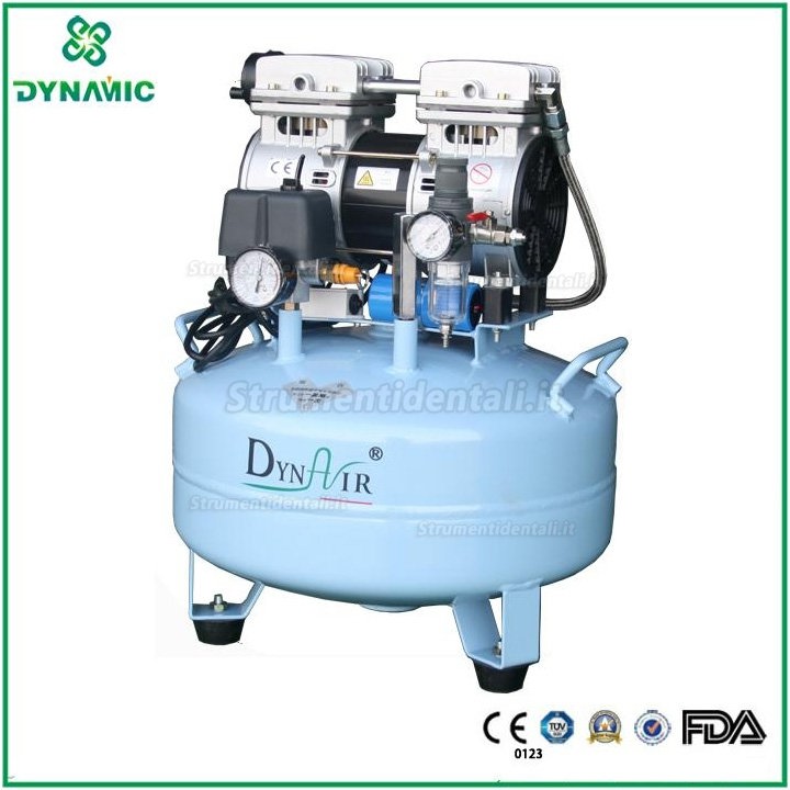DYNAIR®DA5001 22L Dental Air Compressor Noiseless Oilless 115L/min