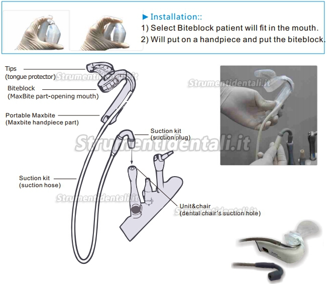 YUSENDENT® DB-138 Sistema di illuminazione intraorale multifunzionale ricaricabile