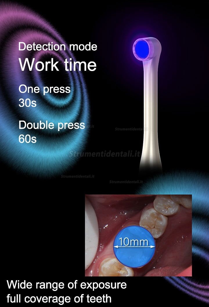 YUSENDNET DB686 NANO Lampada fotopolimerizzante dentale senza fili con funzione di rilevamento della carie