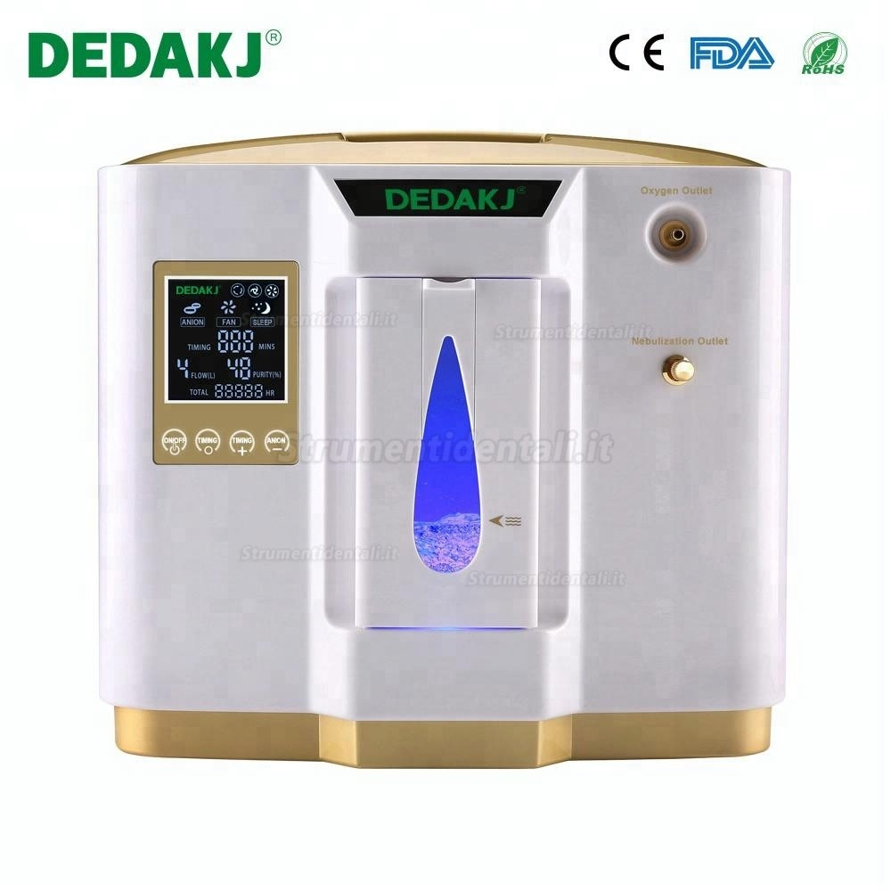 DEDAKJ DDT-1L Concentratore di ossigeno portatile Macchina per ossigeno regolabile Purezza 93%