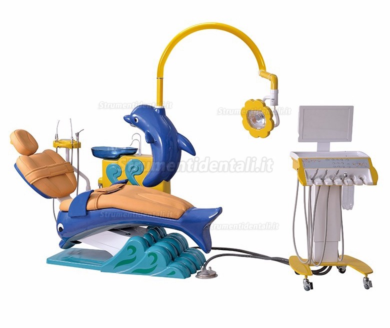 Unità odontoiatrica per bambini poltrona odontoiatrica per bambini DTC-326 (Cartone animato del delfino)