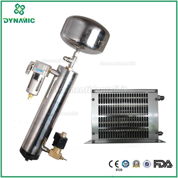 DYNAIR DA7002D Compressore d'aria silenzioso senza olio con essiccatore d'aria 207L/min 1100W