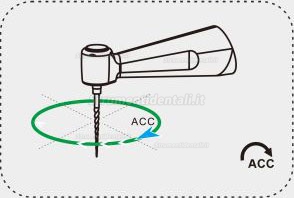 Denjoy Ai-Mate Senza spazzole Micromotore endodontico contrangolo 6: 1 con localizzatore d'apice