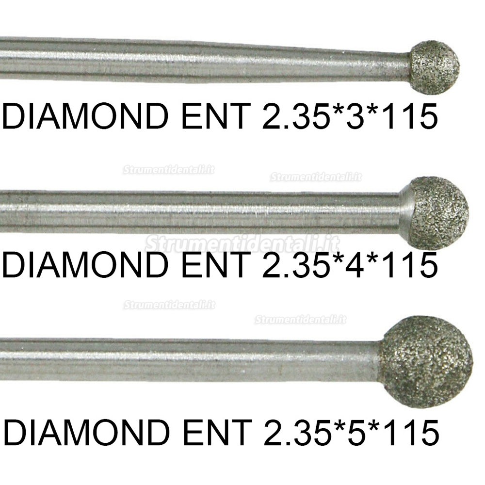 5 Pezzi frese diamantate dentali per manipolo dentale COXO CX235-2S1 / 2S2