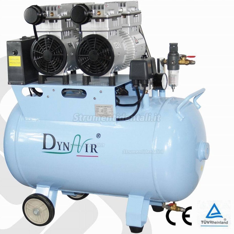 Dynamic® DA7002 50 litri compressore ultra-silenzioso senza olio 800w Dynamic® DA7002 50 litri compressore ultra-silenzioso senza olio 800w