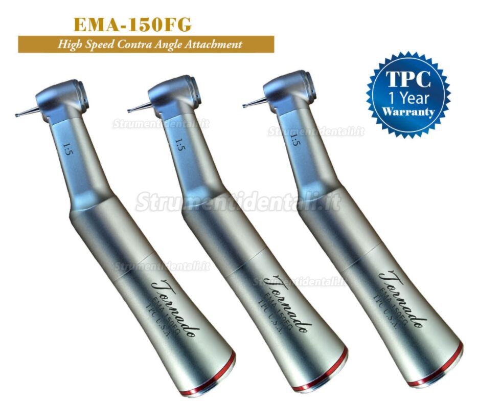 TPC EMA-150FG Dental 1:5 Fiber Optic Contra Angle Handpiece