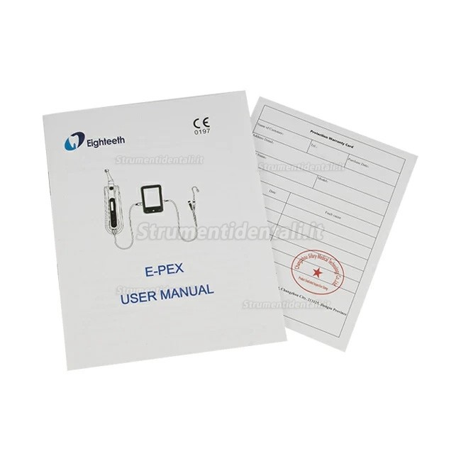Eighteeth E-Pex Pro Rilevatore apicale odontoiatrici (Compatibile con E-connect PRO) Eighteeth E-Pex Pro Rilevatore apicale odontoiatrici (Compatibile con E-connect PRO)