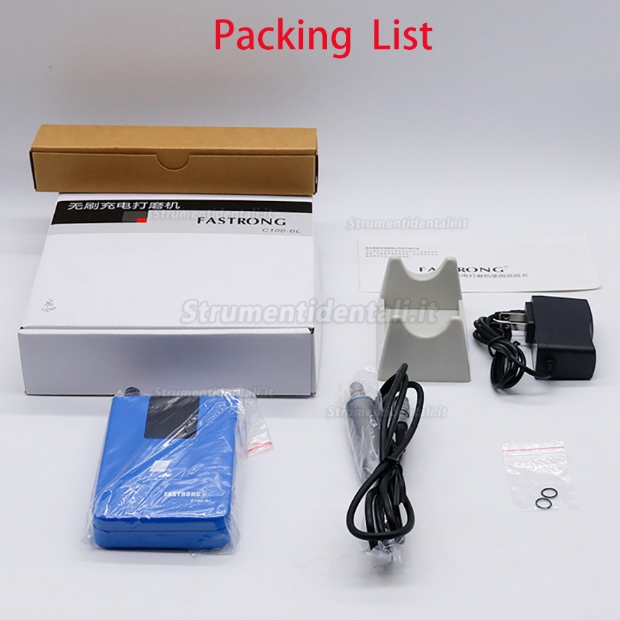 Fastrong C100-BL Micromotore dentale portatile per laboratorio odontotecnico Fastrong C100-BL Micromotore dentale portatile per laboratorio odontotecnico
