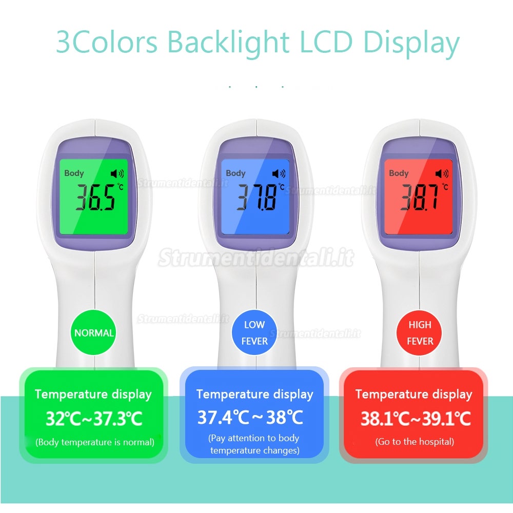 Termometro Digitale A Infrarossi Termometro IR Senza Contatto Termometro Frontale A Infrarossi