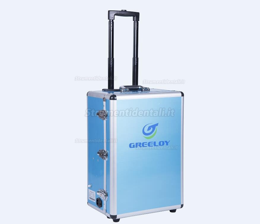 Greeloy® GU-P204 Riunito odontoiatrico portatile + GU-P101 Poltrona odontoiatrica portatile + Kit borsa portaoggetti