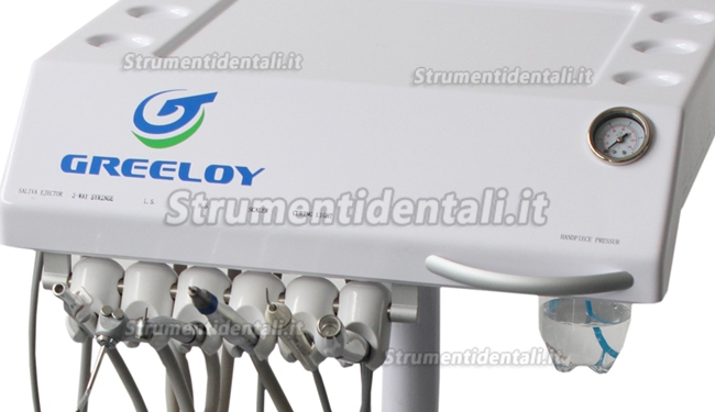 Greeloy® GU-P302 LED Unità dentale portatile del carrello mobile