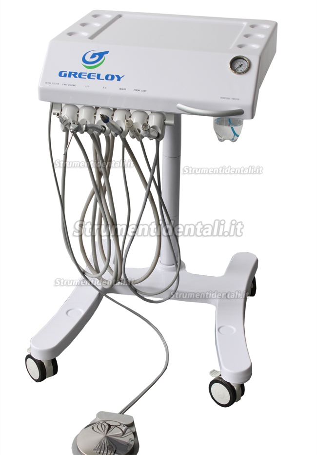 Greeloy® GU-P302 LED Unità dentale portatile del carrello mobile